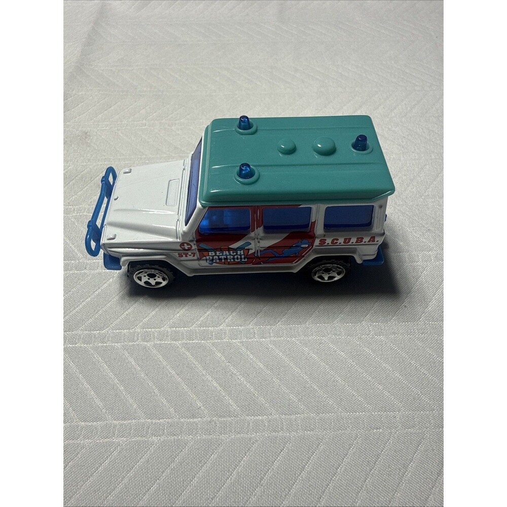 Vintage 1984 Matchbox Beach Patrol Mercedes-Benz 280 GE — Scuba SUV Rescue BOGO